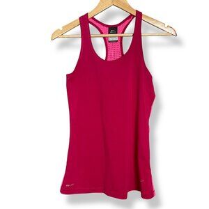 Nike Racerback Tank Top Running Athletic Sleeveless Shirt Pink Women Size Small